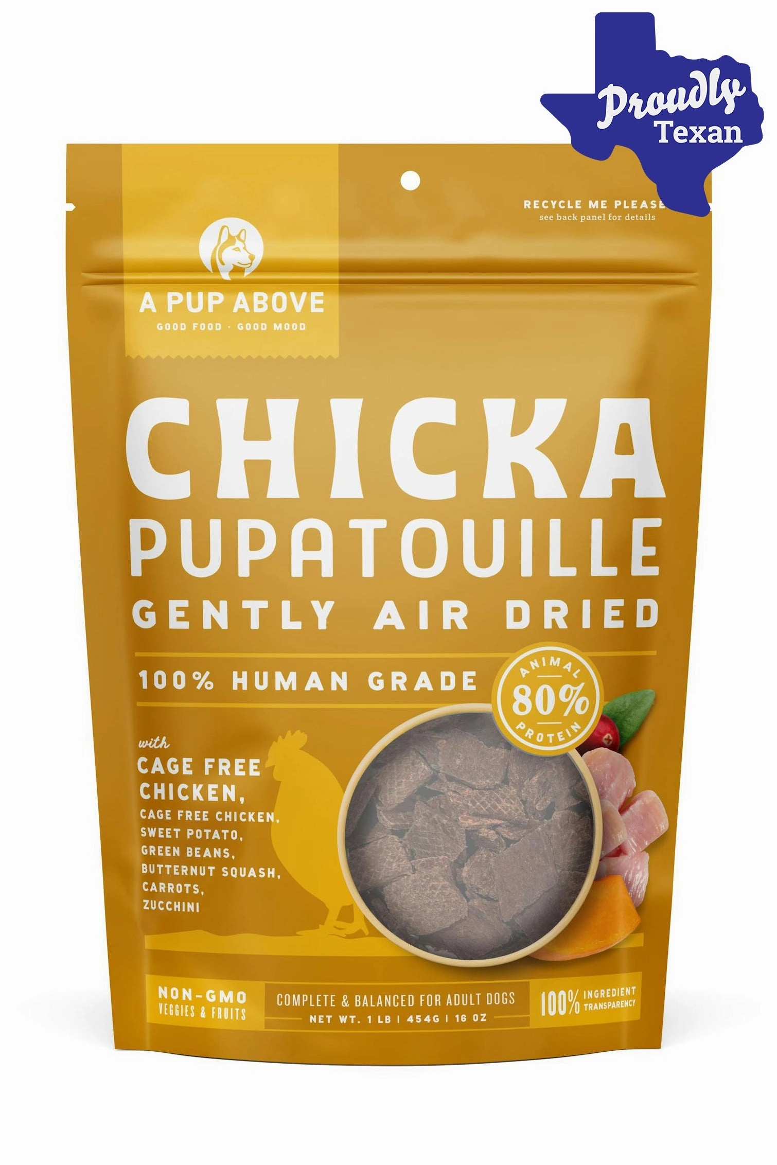 A Pup Above Chicken Pupatouille Air Dried Dog Food