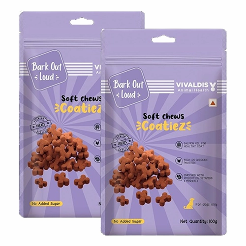 Bark Out Loud Coatiez Soft Chews Dog Treats