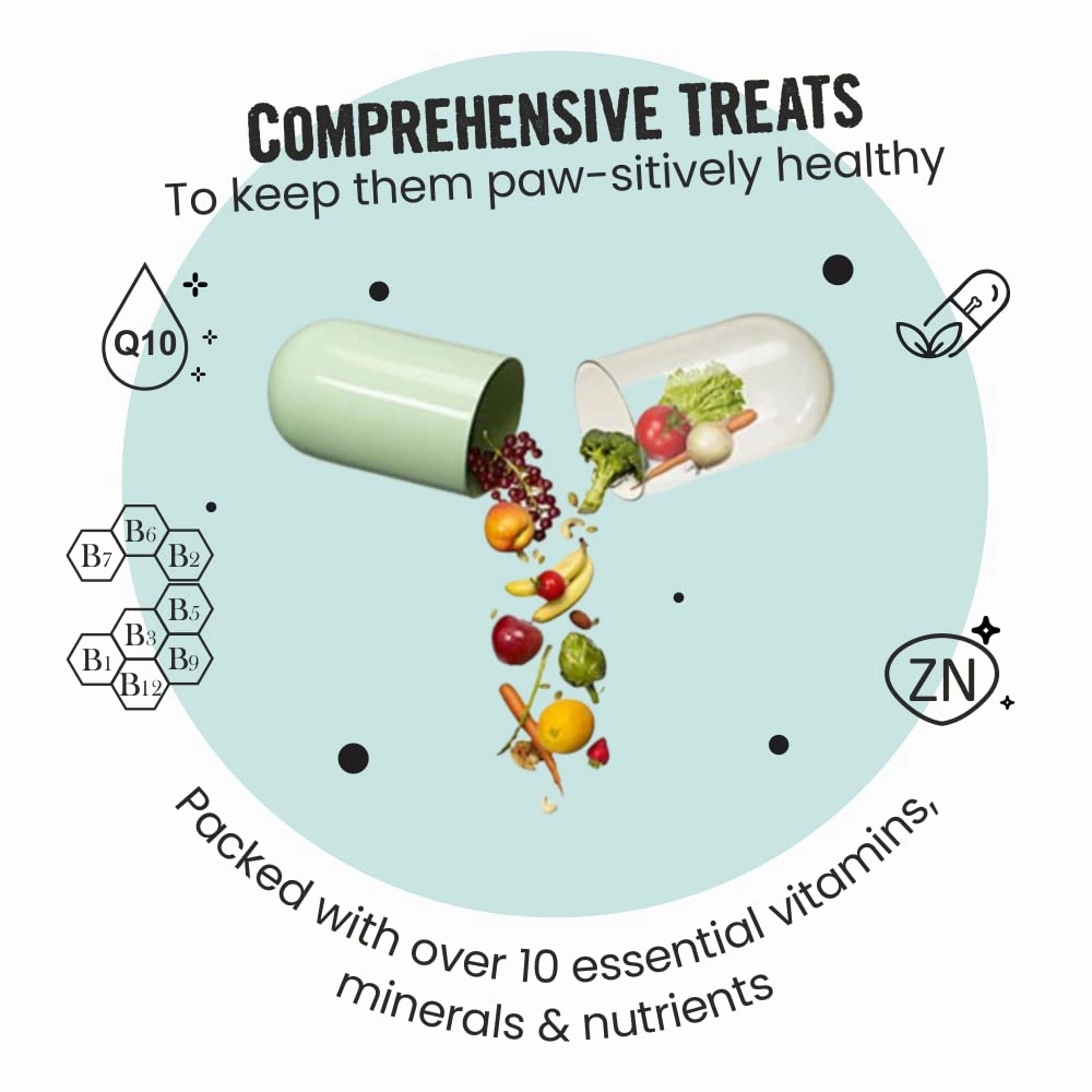 Bark Out Loud Immunity Multi Vitamin Chew Stix and Henlo Chicken Jerky Treat Combo for Dogs