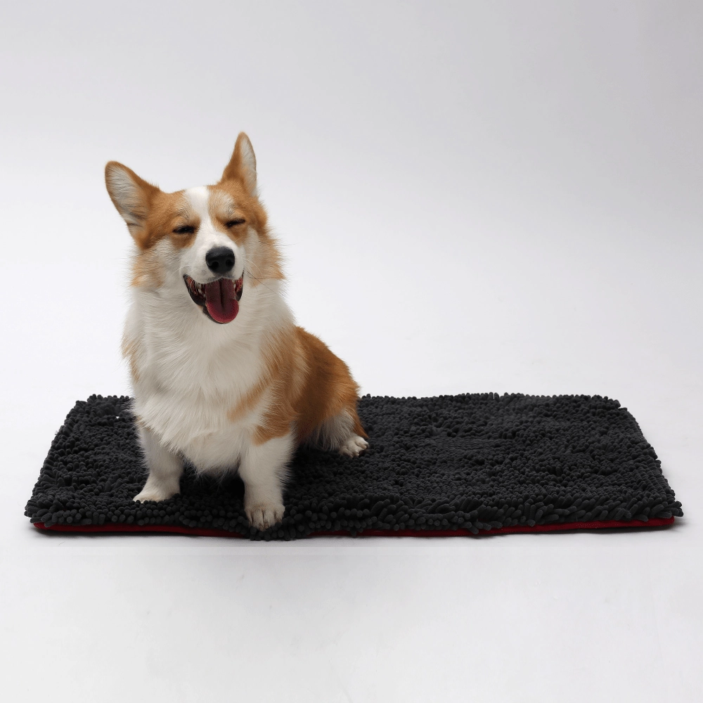 Barkbutler x Fofos Chenille Memory Foam Mat for Dogs and Cats (Grey)