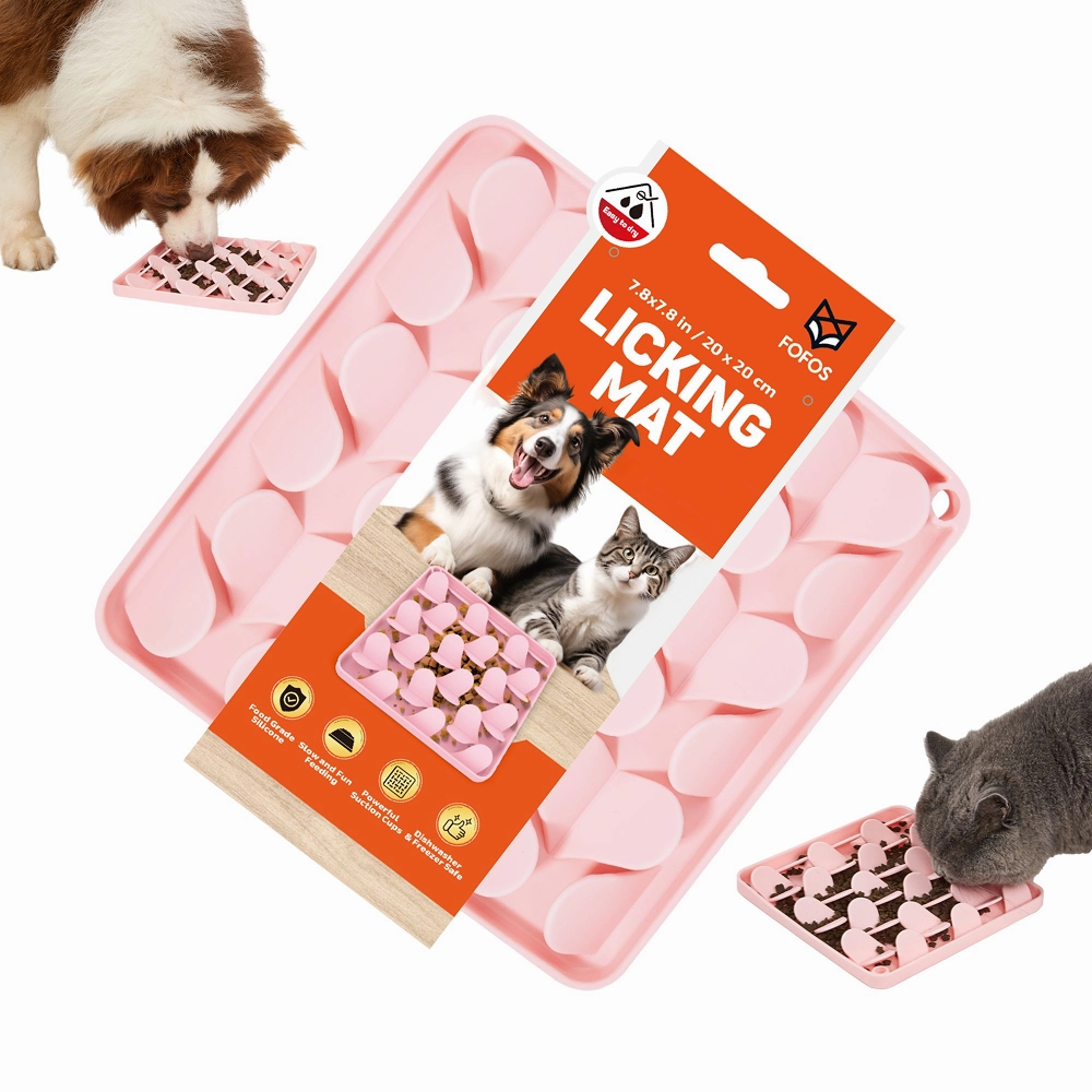 Barkbutler x Fofos Licking Mat for Dogs and Cat (Pink)