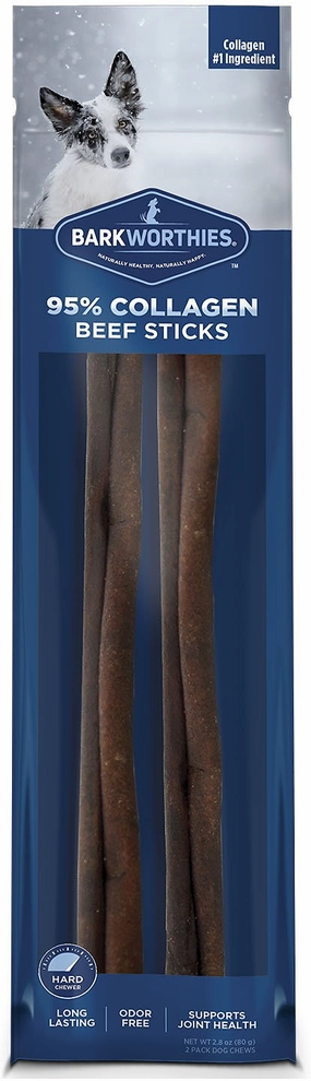 Barkworthies Odor Free Collagen 12" Beef Stick 2 Pack