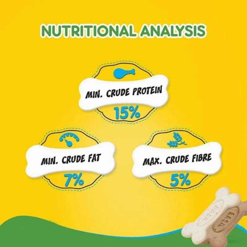 Basil Non Veg Bone Shaped Adult Dog Biscuits