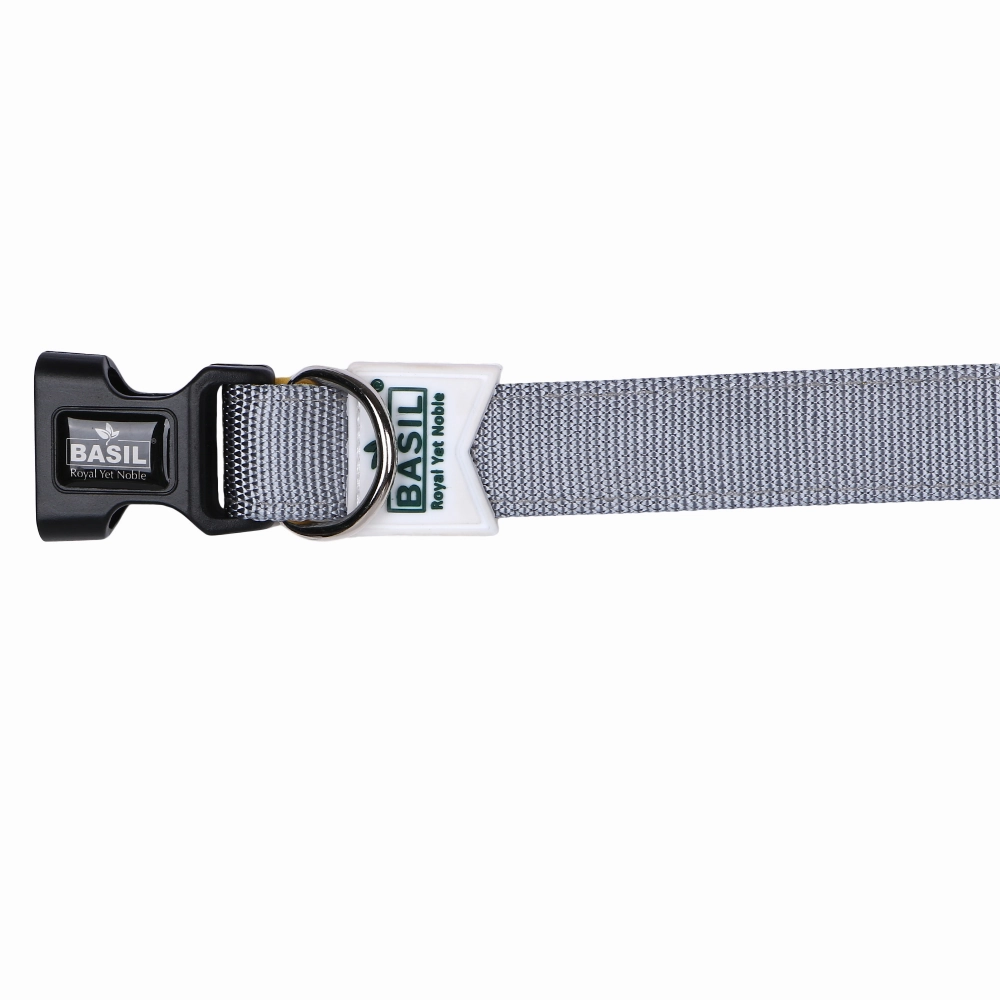 Basil Nylon Padded Collar for Dogs (Black)