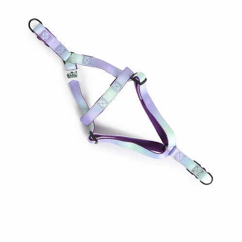 Basil Padded Adjustable Harness for Dogs (Purple/Blue)