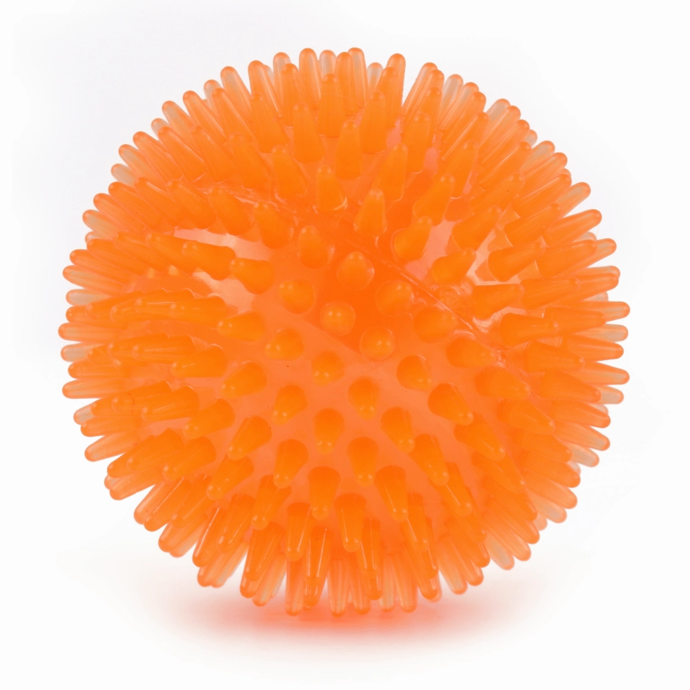 Basil Squeaky Rubber Ball Toy for Dogs (Orange) | For Medium Chewers (Orange)