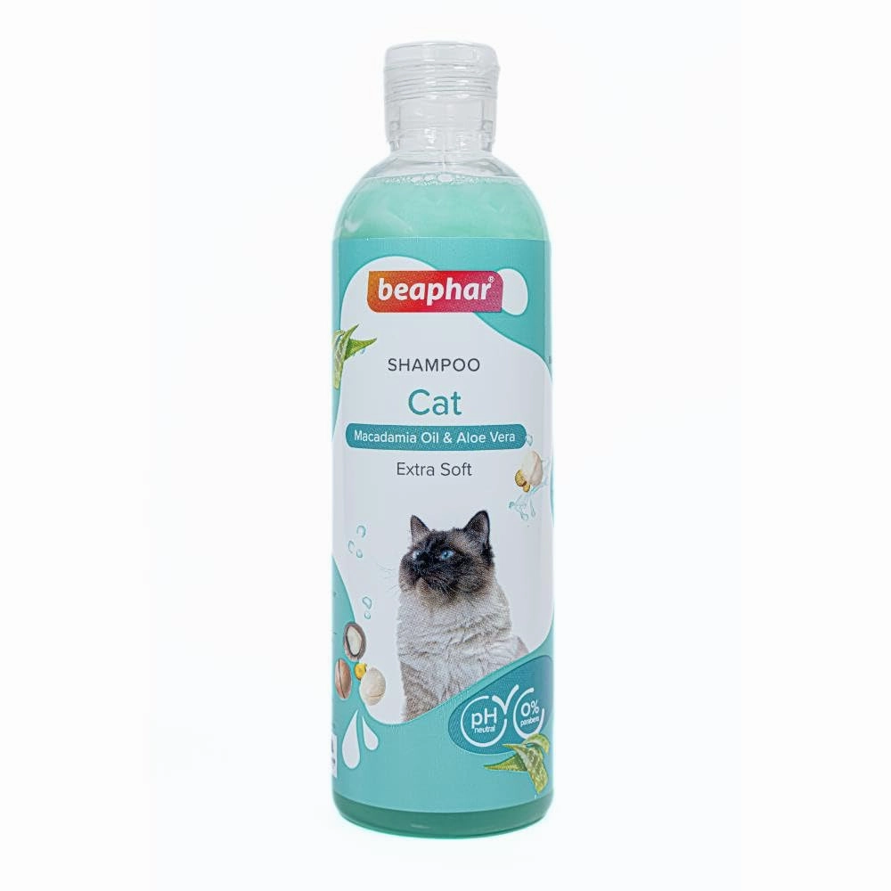 Beaphar Macadamia Oil & Aloe Vera Dryness & Itch Relief Shampoo for Cats
