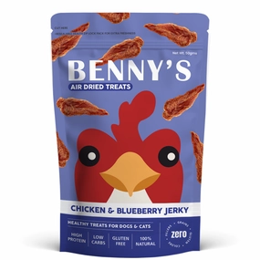 Bennys Bowl Chicken and Blueberry Jerky Dog Treats