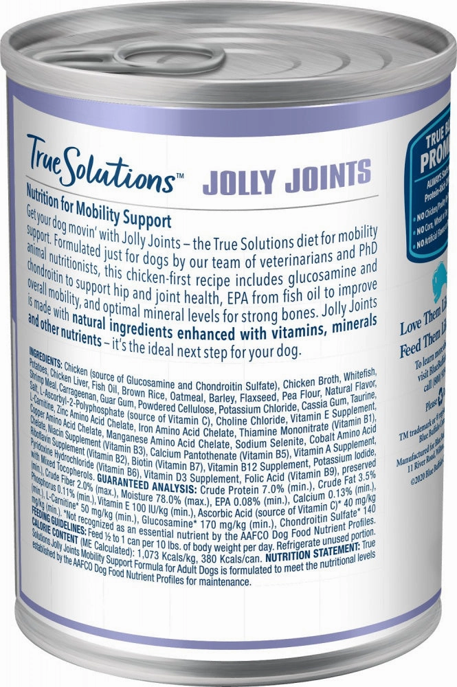 Blue Buffalo True Solutions Jolly Joints Natural Mobility Support Chicken Recipe Adult Wet Dog Food