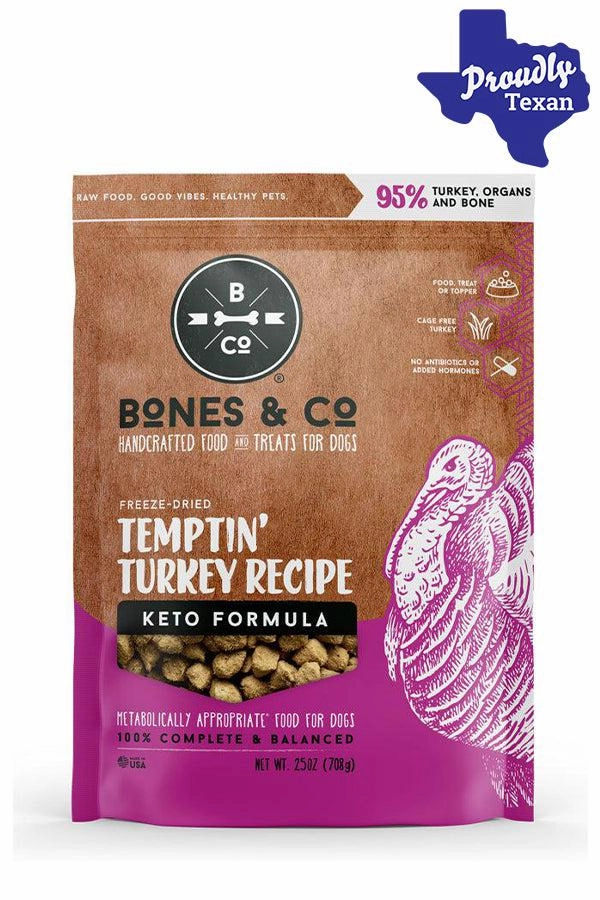 Bones and Co. Temptin' Turkey Bites Freeze-Dried Dog Food