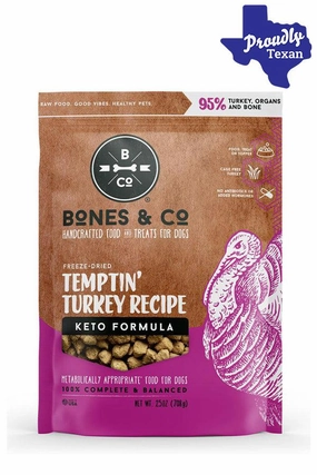 Bones and Co. Temptin' Turkey Bites Freeze-Dried Dog Food