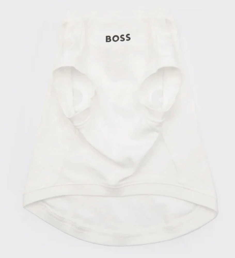 Boss Graphic Tshirt for Dogs (Bright White)