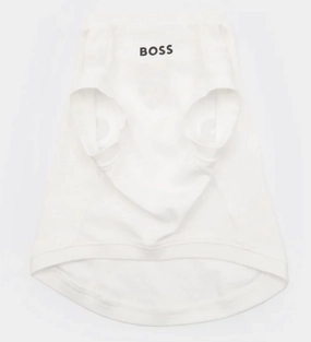 Boss Graphic Tshirt for Dogs (Bright White)
