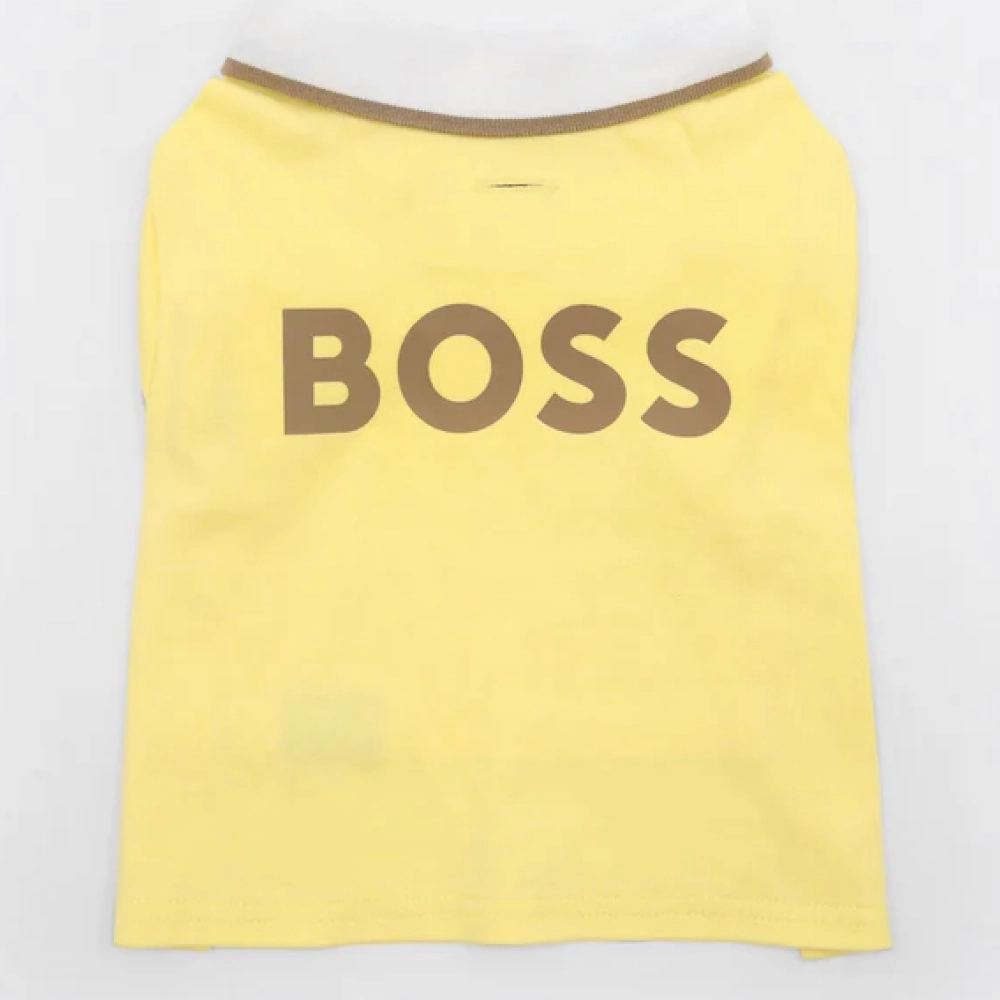 Boss Polo Tshirt for Dogs (Sandily Yellow)