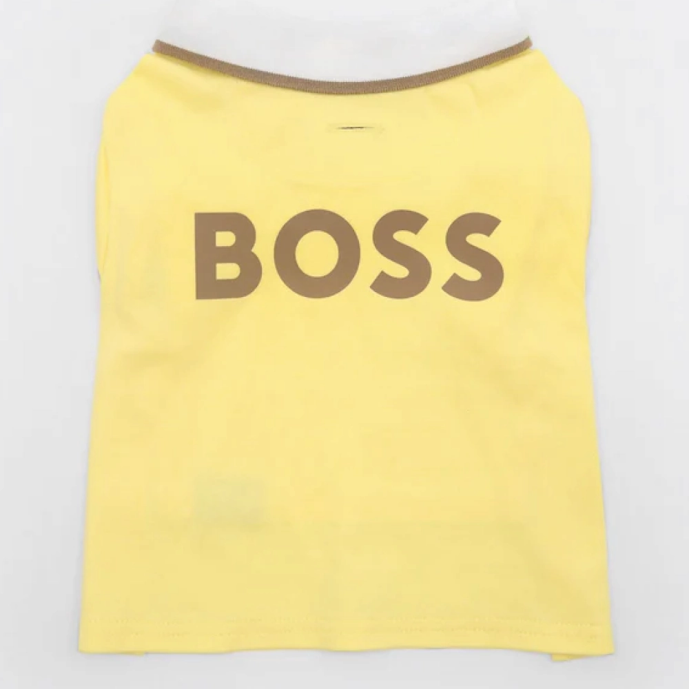 Boss Polo Tshirt for Dogs (Sandily Yellow)