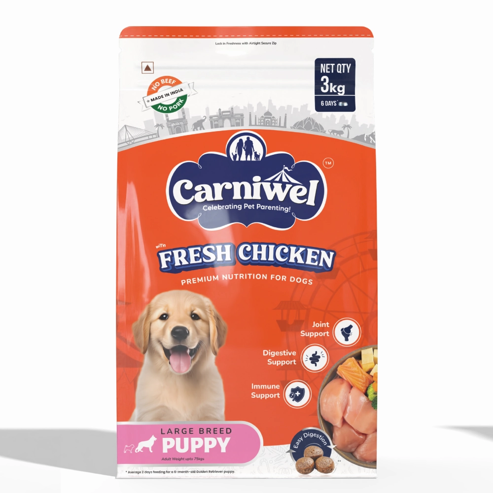 Carniwel Fresh Chicken Kibble Large Breed Puppy Dog Dry Food