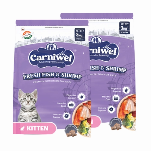 Carniwel Fresh Fish and Shrimp For Kitten Cat Dry Food