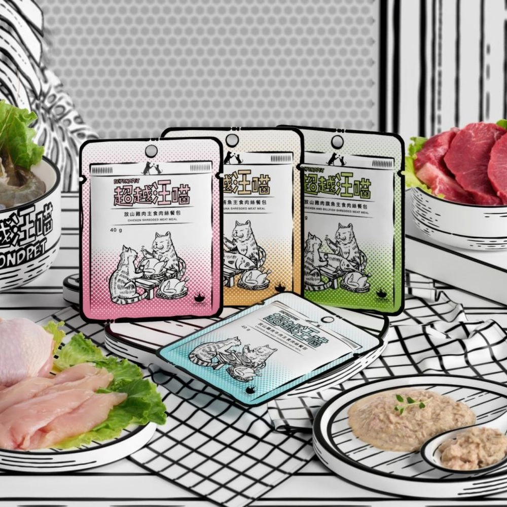 Chicken and Lamb Shredded Meat Pouch for Cats