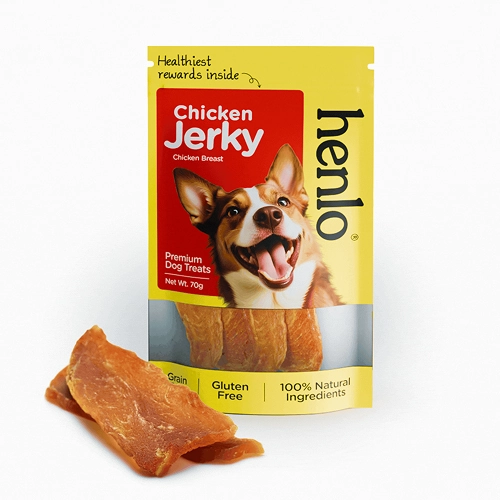 Chip Chops Chicken and Codfish Sandwich and Henlo Chicken Jerky Dog Treats Combo