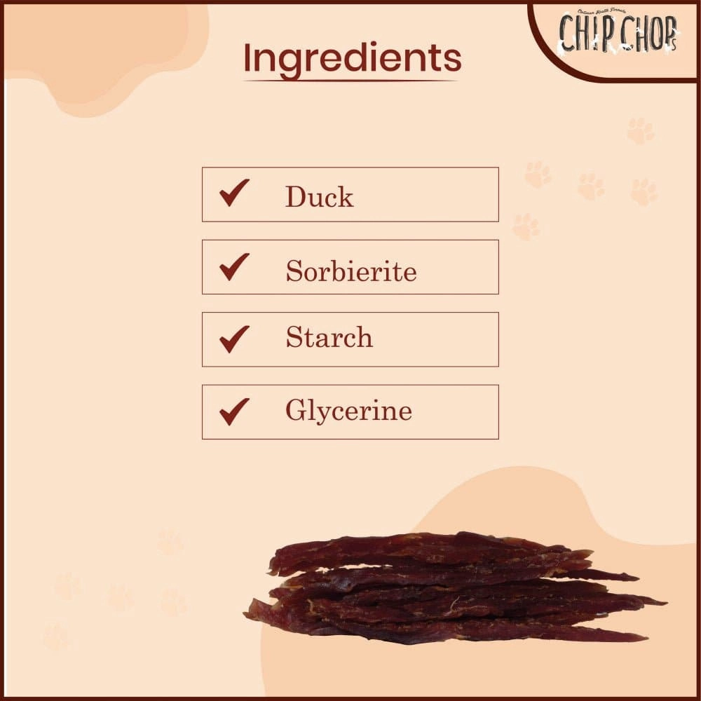 Chip Chops Roast Duck Strips Dog Treats