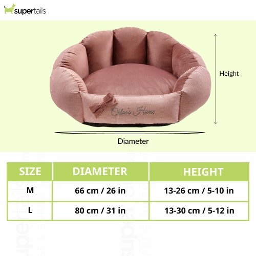 Chloe's Home Bahamas Bed for Dogs and Cats (Pink)