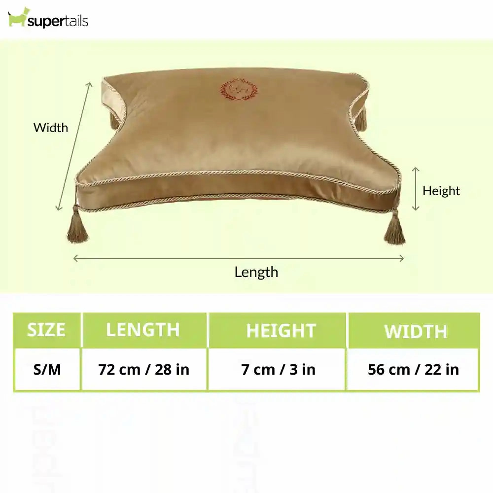 Chloe's Home King & Queen  Bed for Dogs and Cats (Gold)
