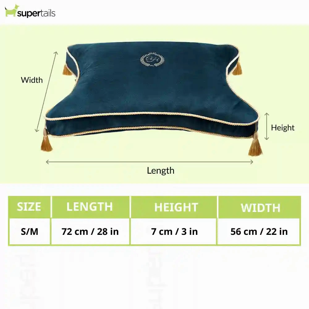 Chloe's Home King & Queen  Bed for Dogs and Cats (Navy Blue)
