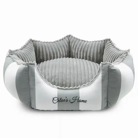 Chloe's Home Monte Carlo Bed for Dogs and Cats (Grey)