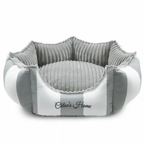 Chloe's Home Monte Carlo Bed for Dogs and Cats (Grey)