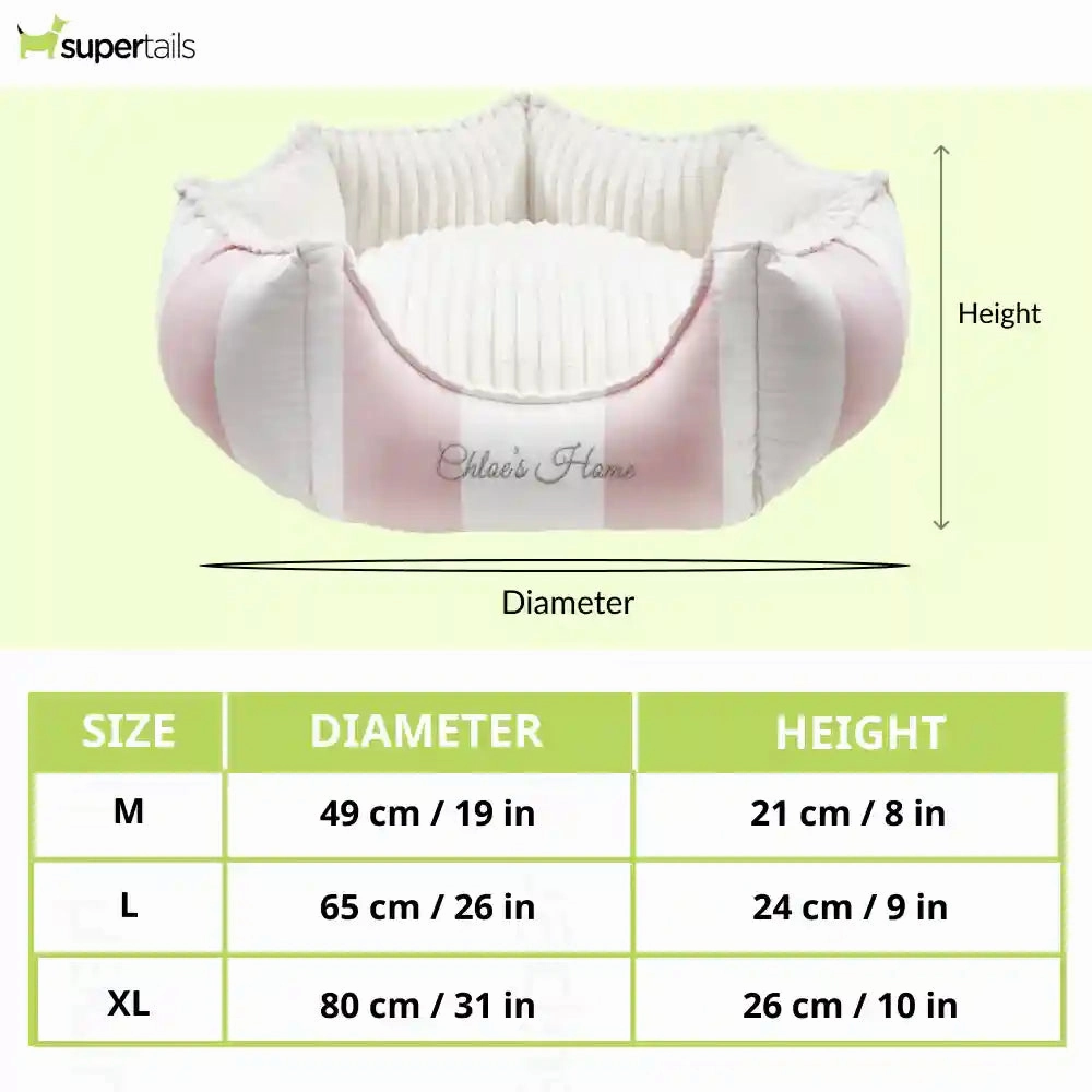 Chloe's Home Monte Carlo Bed for Dogs and Cats (Pink)
