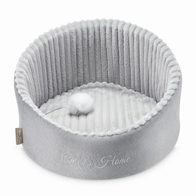 Chloe's Home Neapol Bed for Dogs and Cats (Grey)