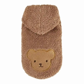 Chloe's Home Teddy Blouse Sweatshirt for Dogs (Brown)