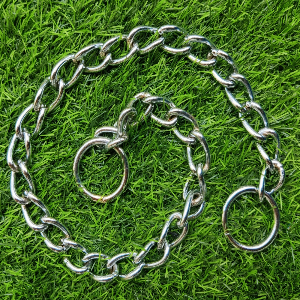 Chullbull Behavioral Training Choke Chain for Dogs (Silver)