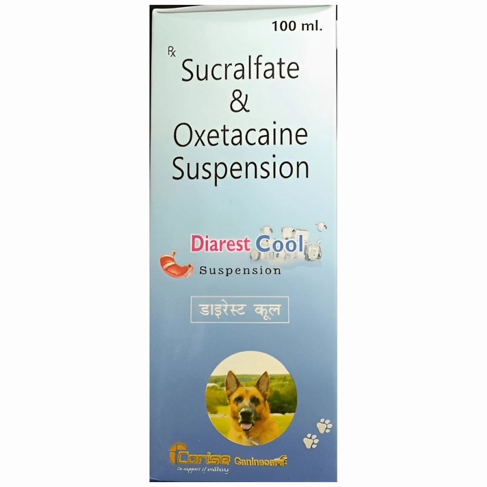 Corise Diarest Cool Syrup (100ml) and Vivaldis Entero Chronic Powder for Dogs & Cats (1 Sachet) Combo