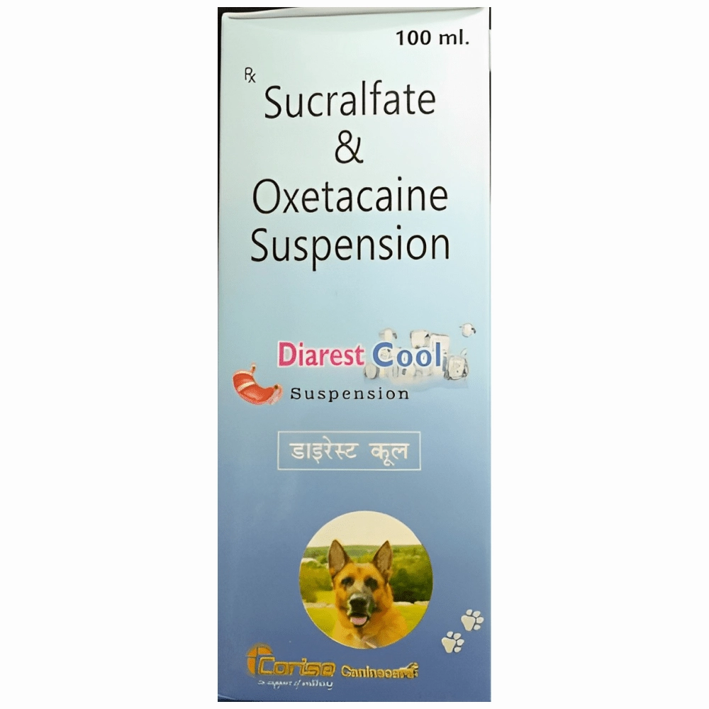 Corise Diarest Cool Syrup (Sucralfate & Oxetacaine) for Dogs and Cats