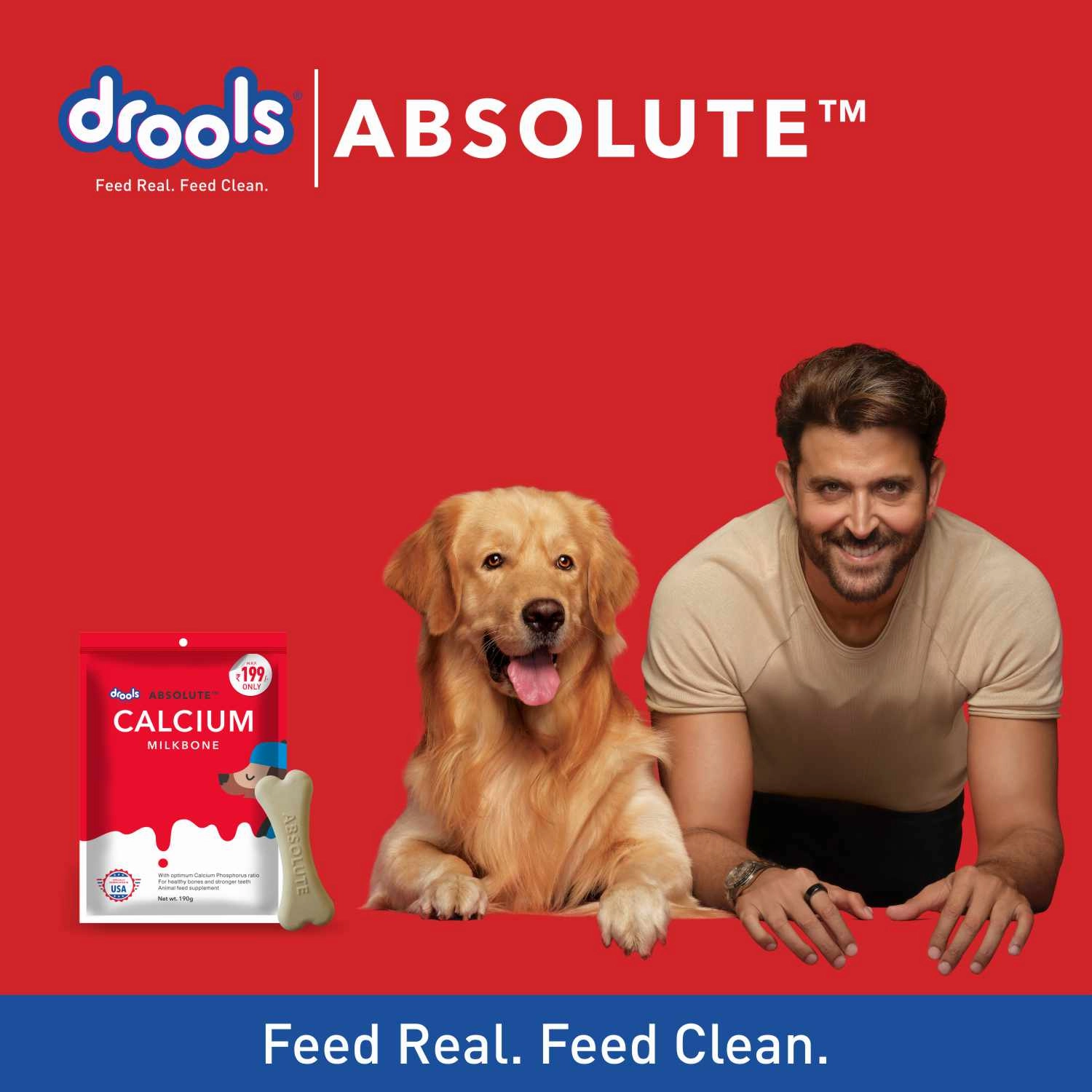Drools Absolute Calcium Bone Pouch for Dogs