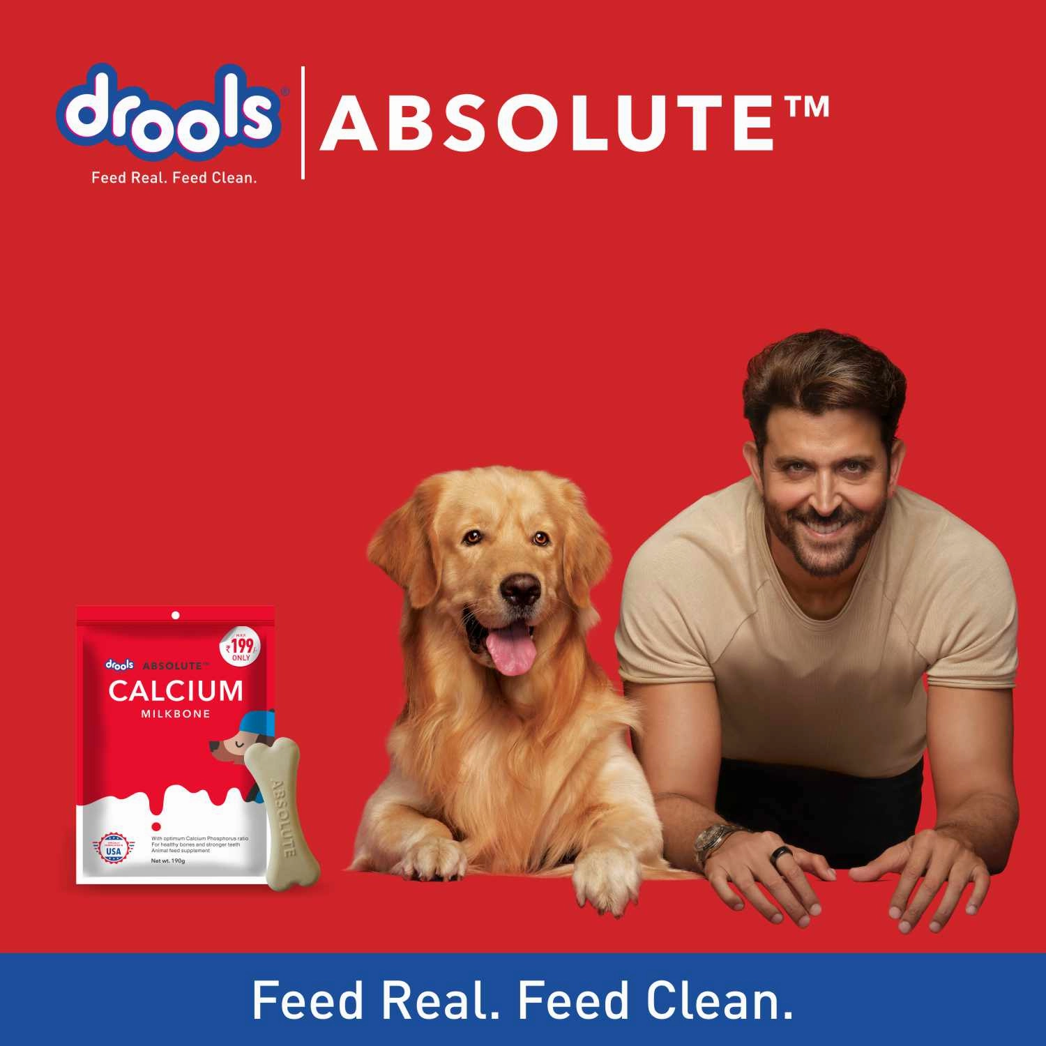 Drools Absolute Calcium Bone Pouch for Dogs
