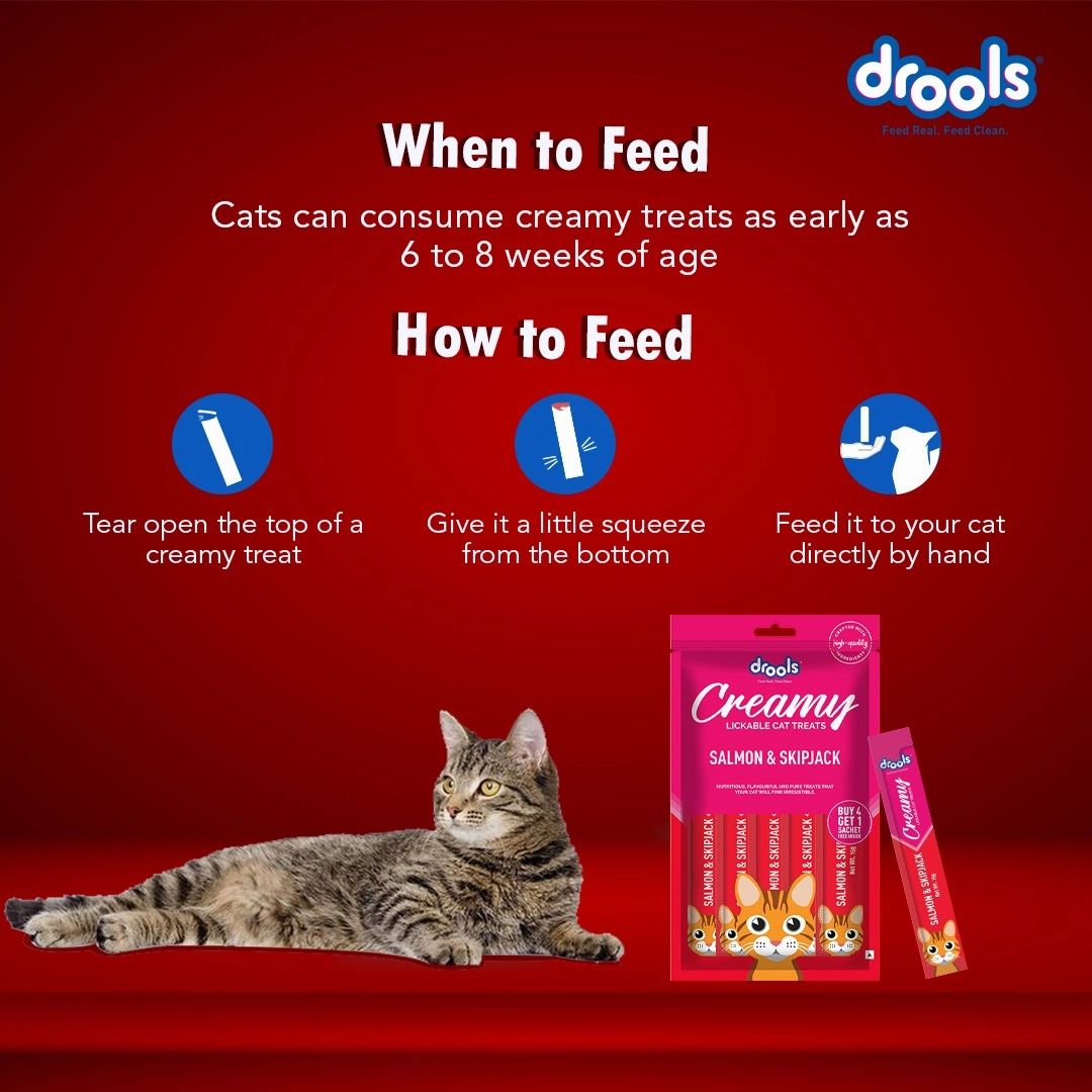 Drools Crab & Chicken, Real Chicken and Salmon & Skipjack Cat Treats Combo