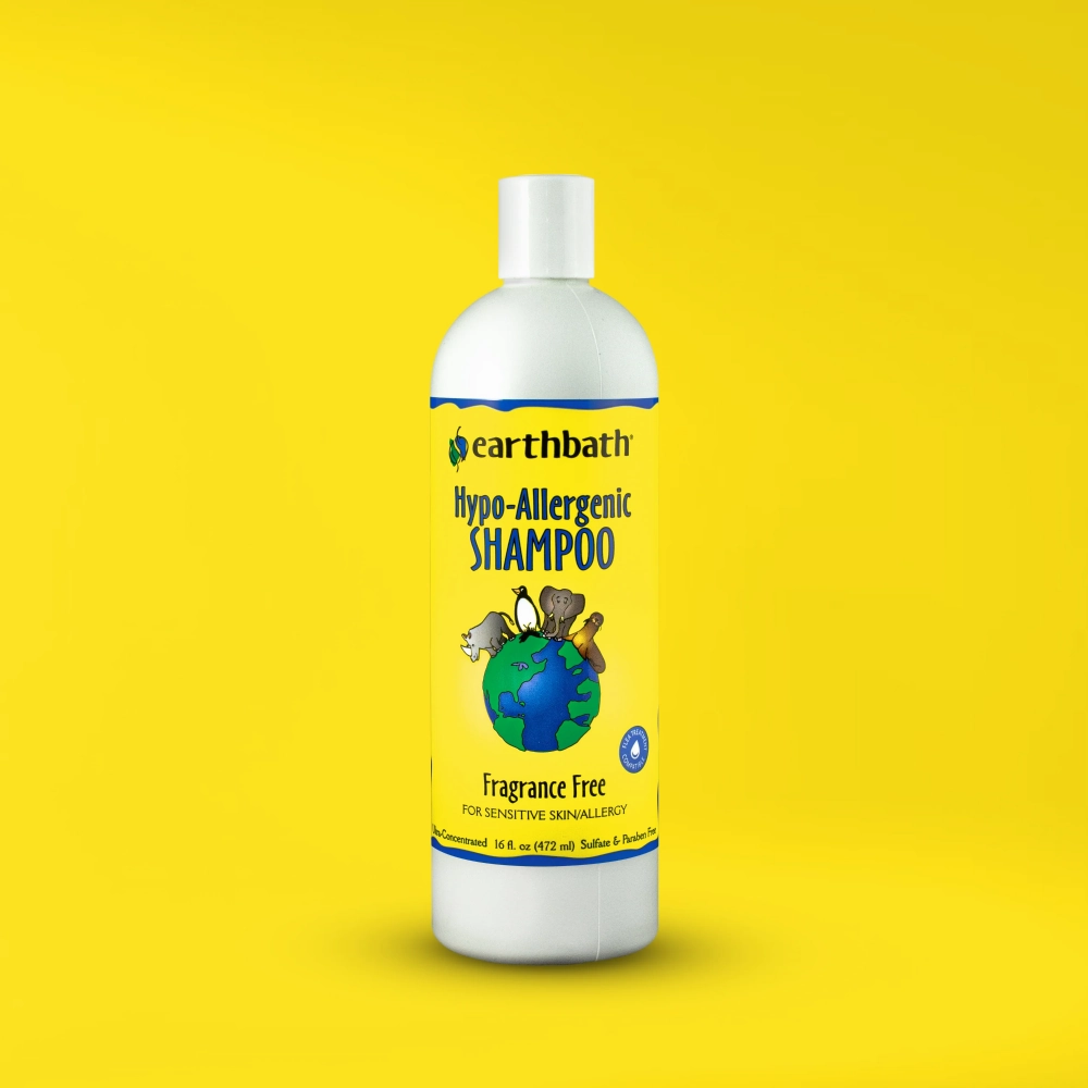 EarthBath Hypo Allergenic Fragrance Free Shampoo for Dogs and Cats