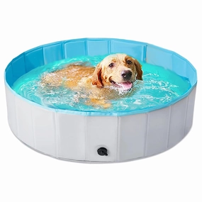 Emily Pets Foldable Swimming Pool for Dogs and Cats (Grey)