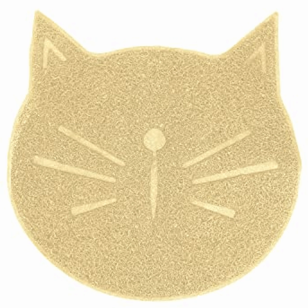 Emily Pets Litter Mat, Non Slip Litter Tracking Mat for Cats (Beige)