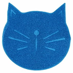 Emily Pets Litter Mat, Non Slip Litter Tracking Mat for Cats (Sky Blue)