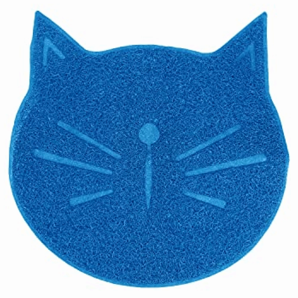 Emily Pets Litter Mat, Non Slip Litter Tracking Mat for Cats (Sky Blue)
