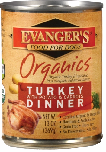Evangers 100% Organic Turkey with Potato And Carrots Canned Dog Food
