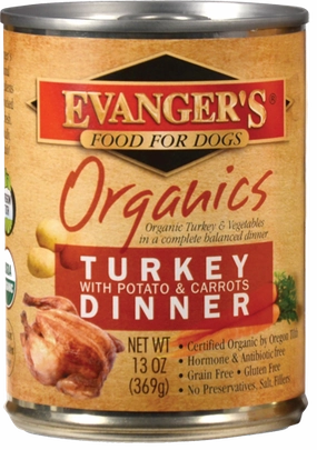 Evangers 100% Organic Turkey with Potato And Carrots Canned Dog Food