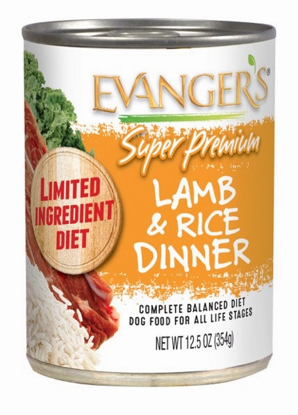 Evangers Super Premium Lamb and Rice Canned Dog Food