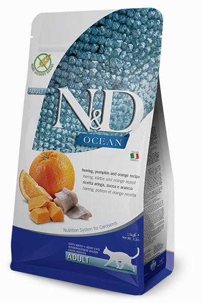 Farmina Cat N&D Ocean Herring & Pumpkin 3.3 Lb.