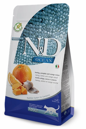 Farmina Cat N&D Ocean Herring & Pumpkin 3.3 Lb.