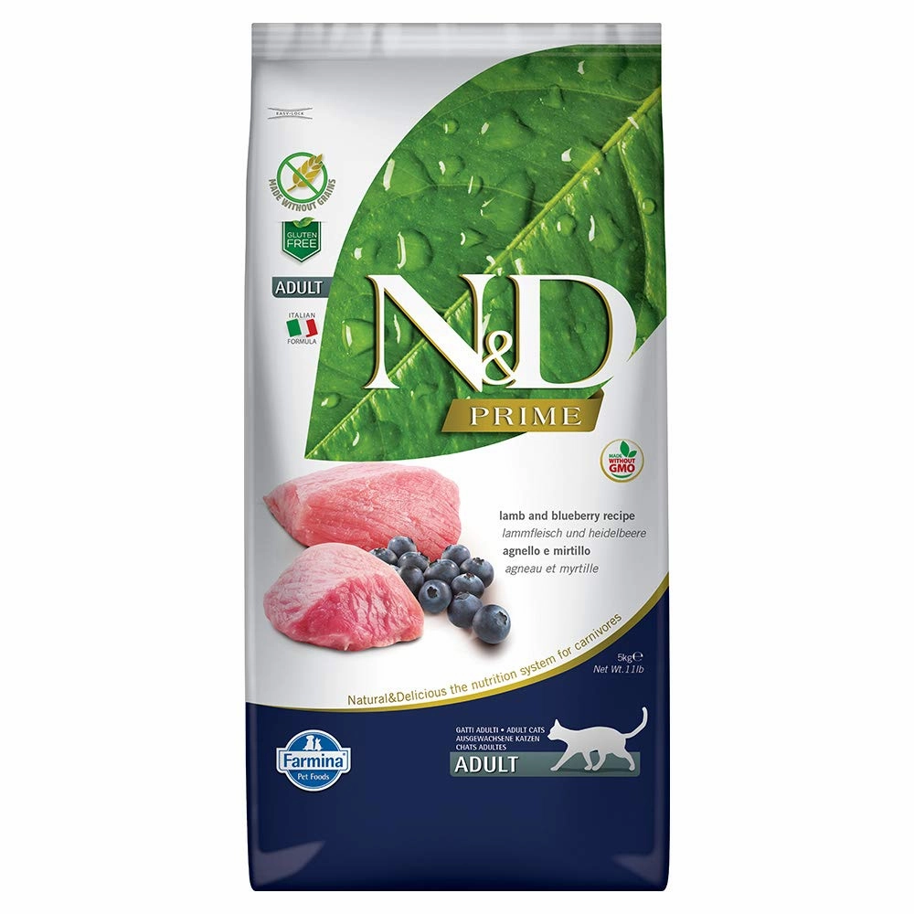 Farmina Cat N&D Prime Lamb & Blueberry 11 Lb.