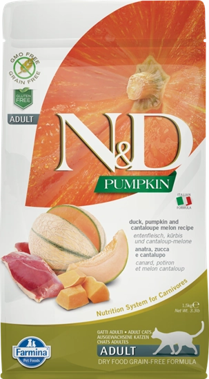 Farmina Cat N&D Pumpkin & Duck 3.3 Lb.
